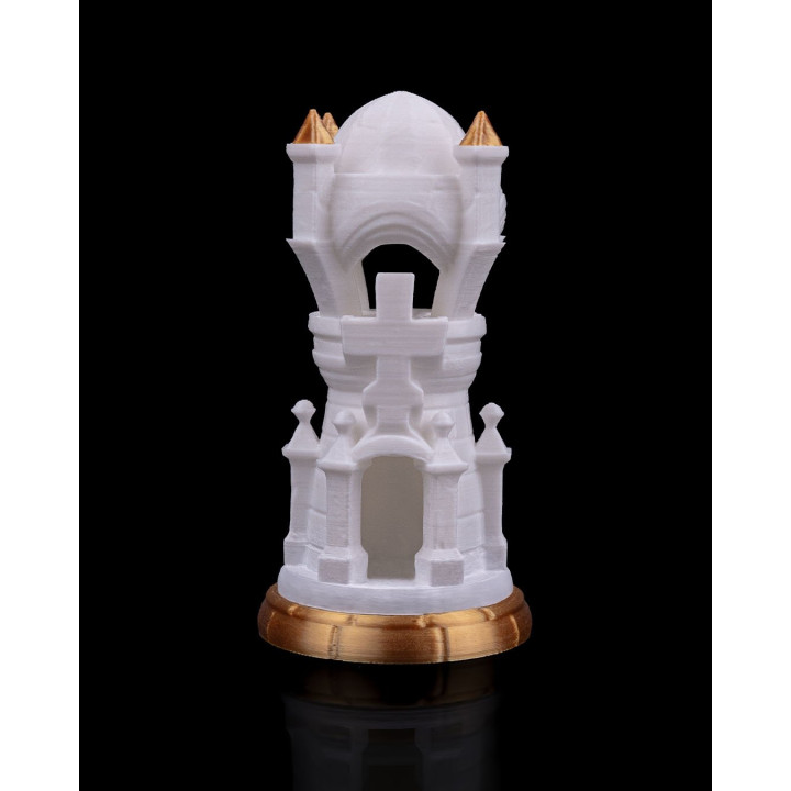 Tour D'Échecs Angélique – Pièce Décorative Fantaisie