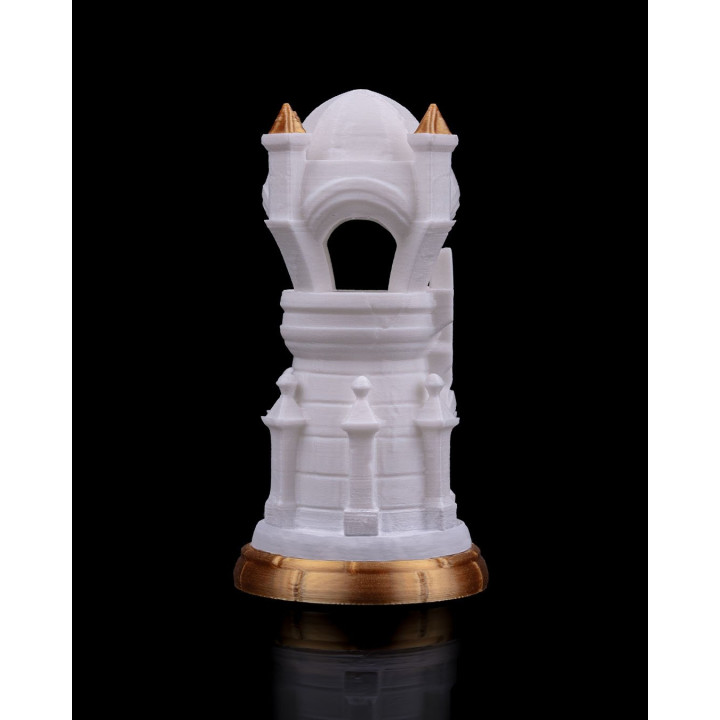 Tour D'Échecs Angélique – Pièce Décorative Fantaisie