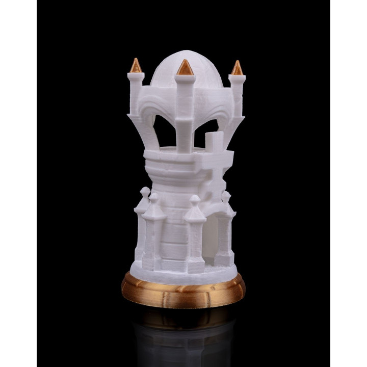 Tour D'Échecs Angélique – Pièce Décorative Fantaisie
