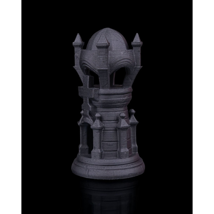 Tour D'Échecs Angélique – Pièce Décorative Fantaisie