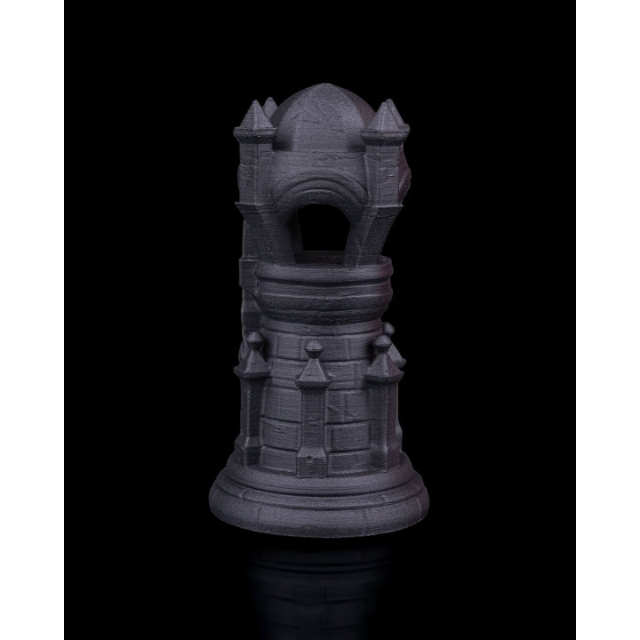 Tour D'Échecs Angélique – Pièce Décorative Fantaisie