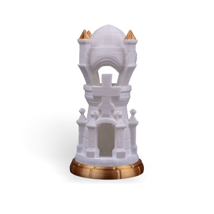 Tour D'Échecs Angélique – Pièce Décorative Fantaisie