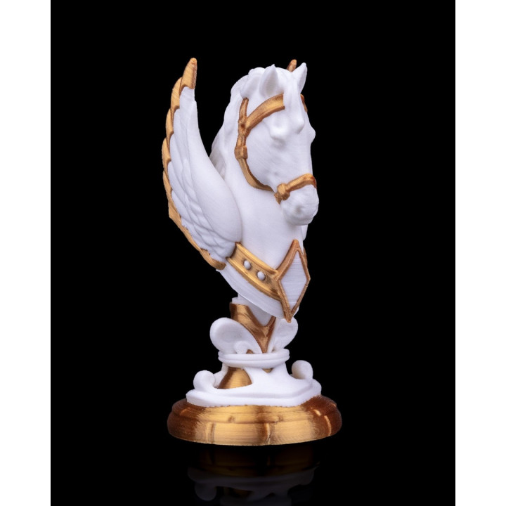 Angelic Knight – Buste De Cheval Céleste Avec Ailes