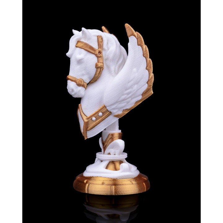 Angelic Knight – Buste De Cheval Céleste Avec Ailes
