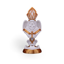 Fou Angélique – Pièce D'Échecs Statuette Évêque Aux Ailes Divines