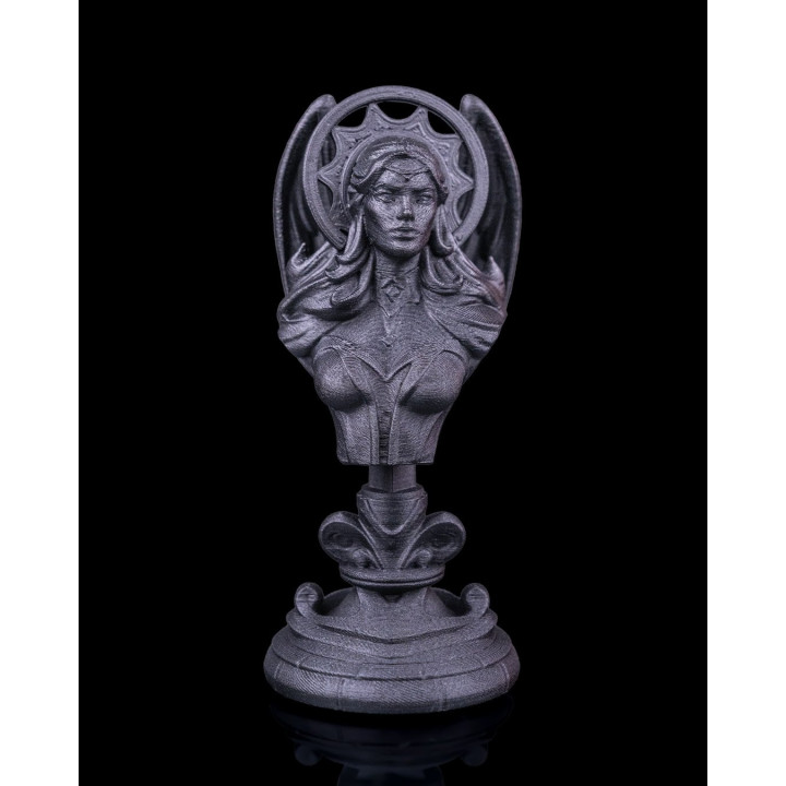 Buste Reine Angélique – Figurine Décorative Blanc & Or