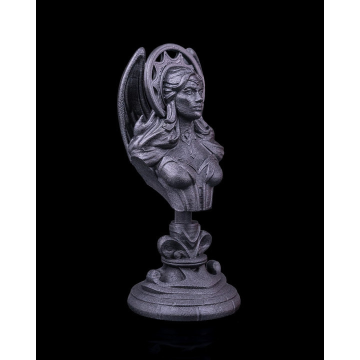 Buste Reine Angélique – Figurine Décorative Blanc & Or