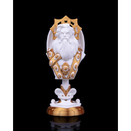 Buste Roi Angélique – Figurine Décorative Blanc & Or