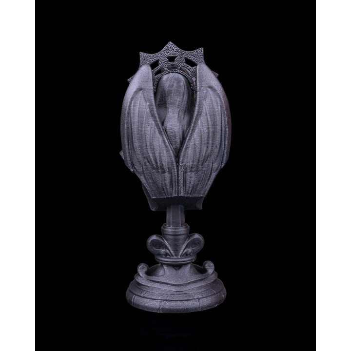 Buste Roi Angélique – Figurine Décorative Blanc & Or