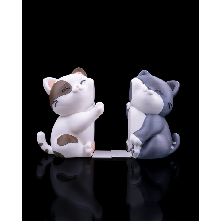 Serre-Livres Chats Câlins – Duo De Chatons Mignons Pour Bibliothèque