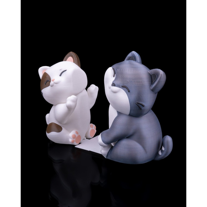 Serre-Livres Chats Câlins – Duo De Chatons Mignons Pour Bibliothèque