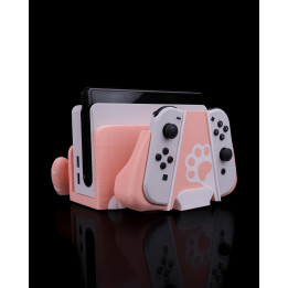 Kitty Loaf Dock – Support Nintendo Switch & Range-Manettes Chat Kawaii