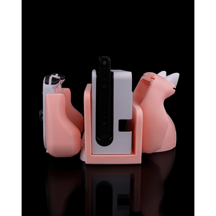 Kitty Loaf Dock – Support Nintendo Switch & Range-Manettes Chat Kawaii