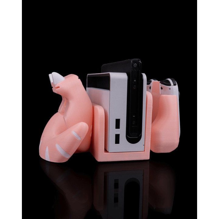 Kitty Loaf Dock – Support Nintendo Switch & Range-Manettes Chat Kawaii