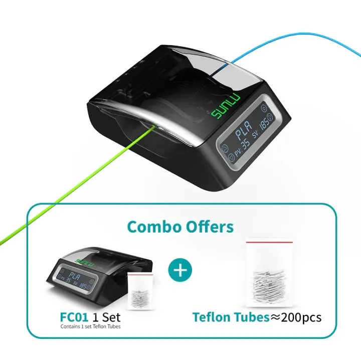 Sunlu - Combo Filament Connector FC01 Fusion Splicer + Sachet PTFE (≈200pcs)