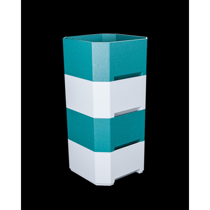 Plateaux Empilables Hexagonaux – Organisateur De Bureau Modulable