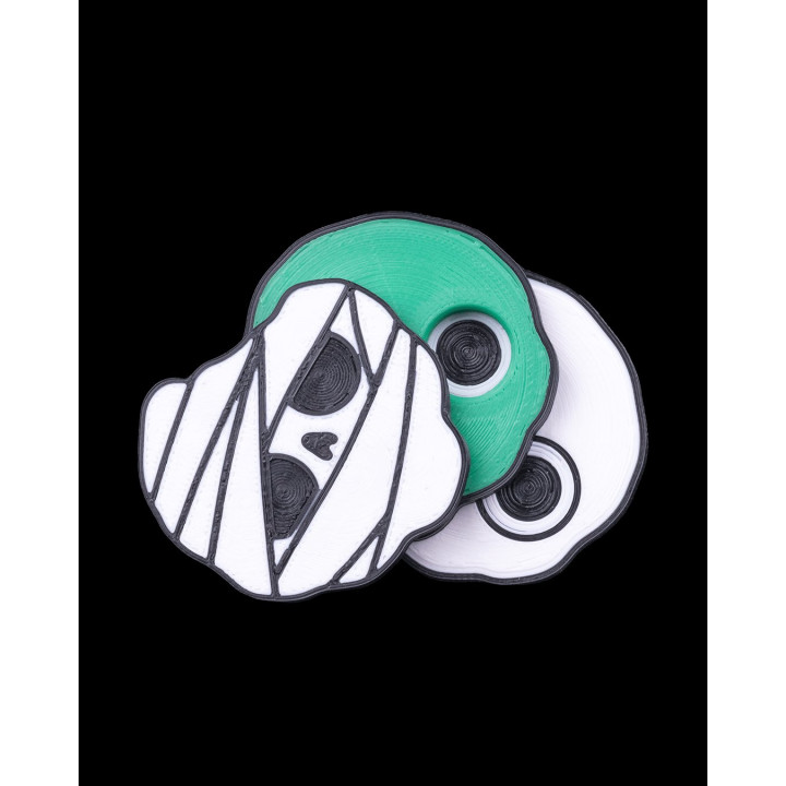 Monster Evolution – Fidget Magnétique Momie Zombie Squelette