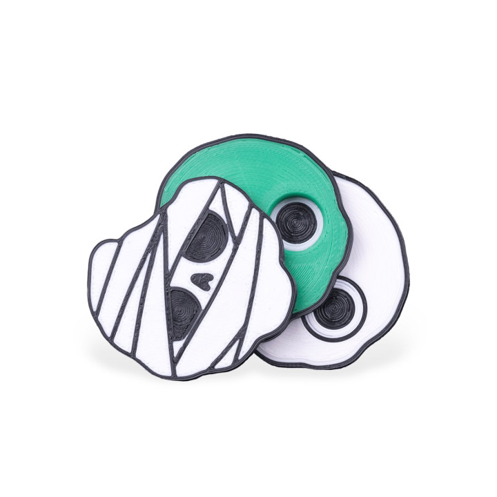 Monster Evolution – Fidget Magnétique Momie Zombie Squelette