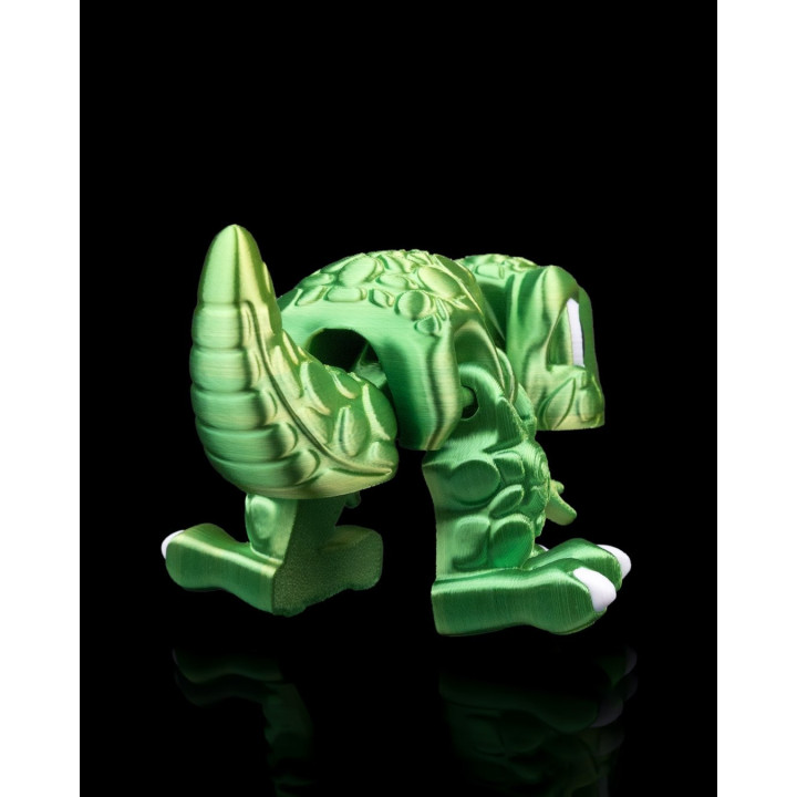 Allosaurus Flexi Dinosaure Articulé – Figurine Verte Brillante
