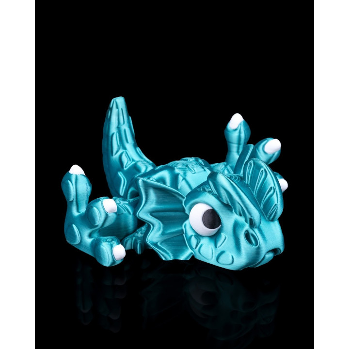 Dilophosaurus Flexi – Dinosaure Articulé Turquoise Nacré