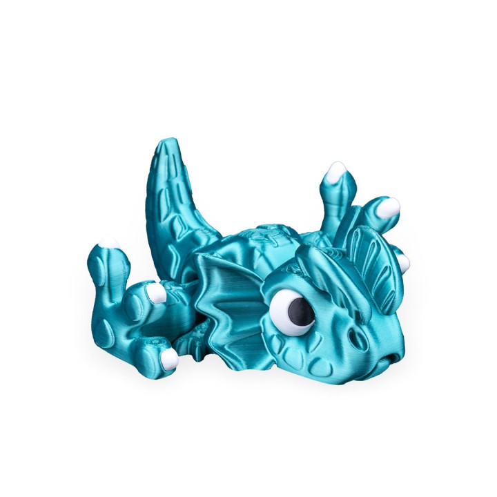 Dilophosaurus Flexi – Dinosaure Articulé Turquoise Nacré