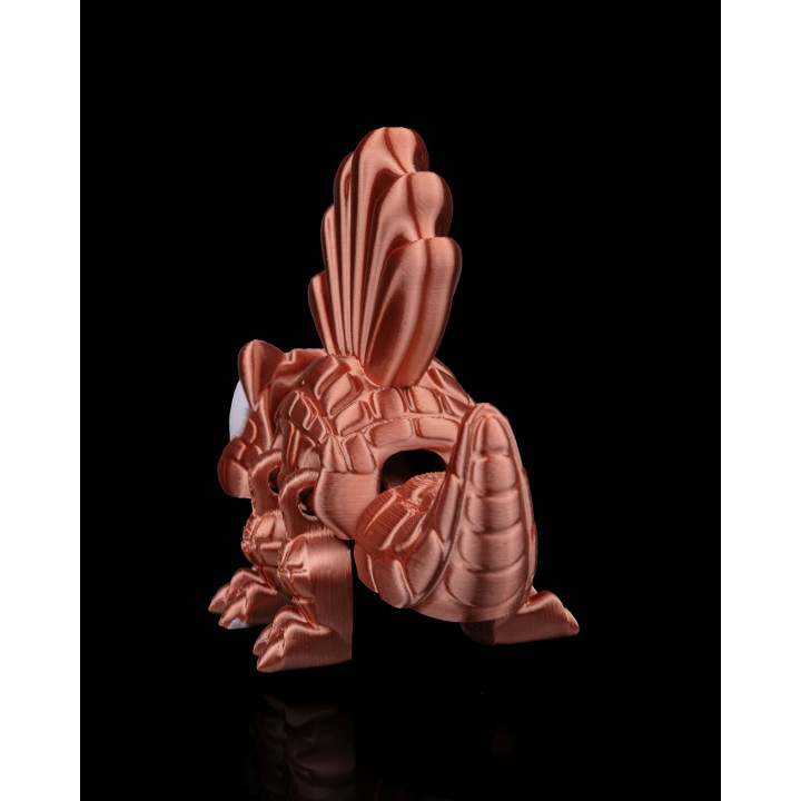 Dimétrodon Flexi Articulé – Figurine Préhistorique Cuivre