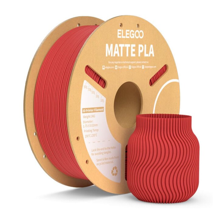 Elegoo - Mat PLA - Rubis - 1,75 mm - 1 kg | Maison Drabiec