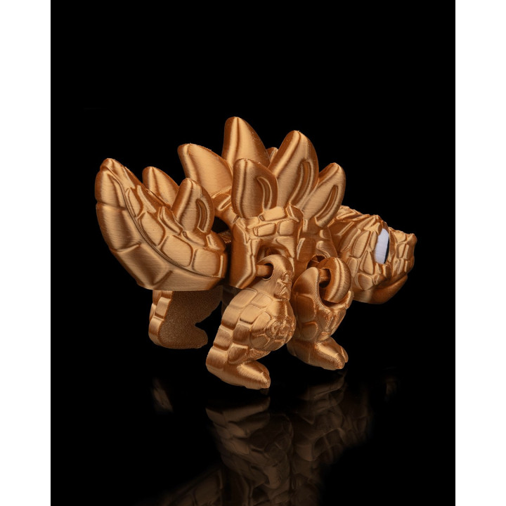 Stégosaure Flexi Articulé – Figurine Dinosaure Mignonne