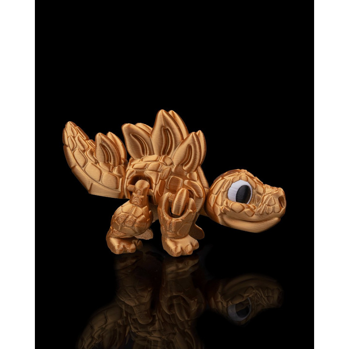 Stégosaure Flexi Articulé – Figurine Dinosaure Mignonne