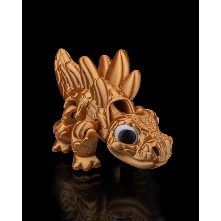 Stégosaure Flexi Articulé – Figurine Dinosaure Mignonne