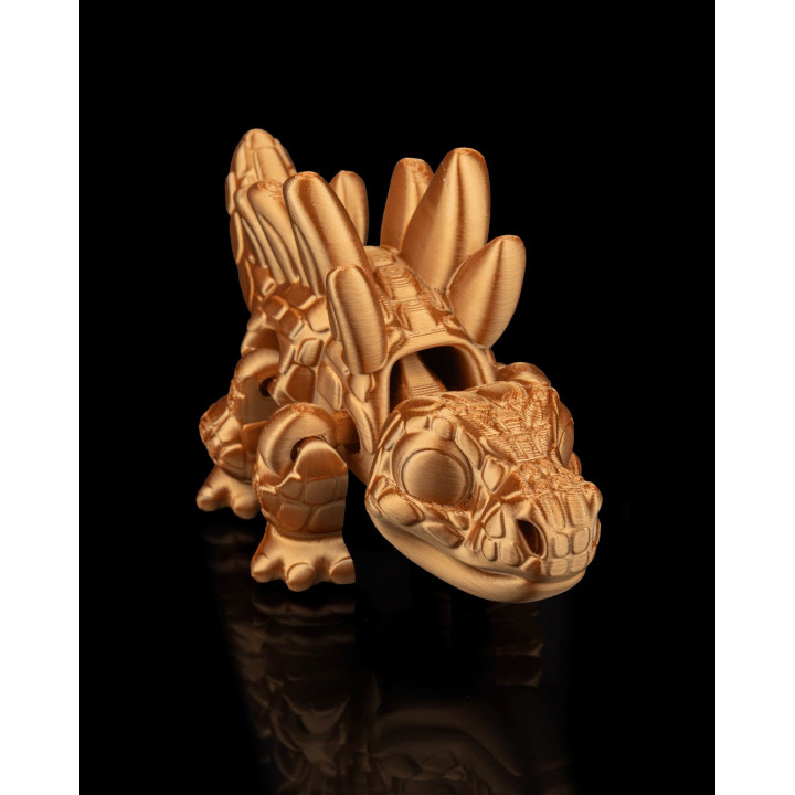 Stégosaure Flexi Articulé – Figurine Dinosaure Mignonne