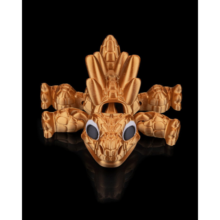 Stégosaure Flexi Articulé – Figurine Dinosaure Mignonne
