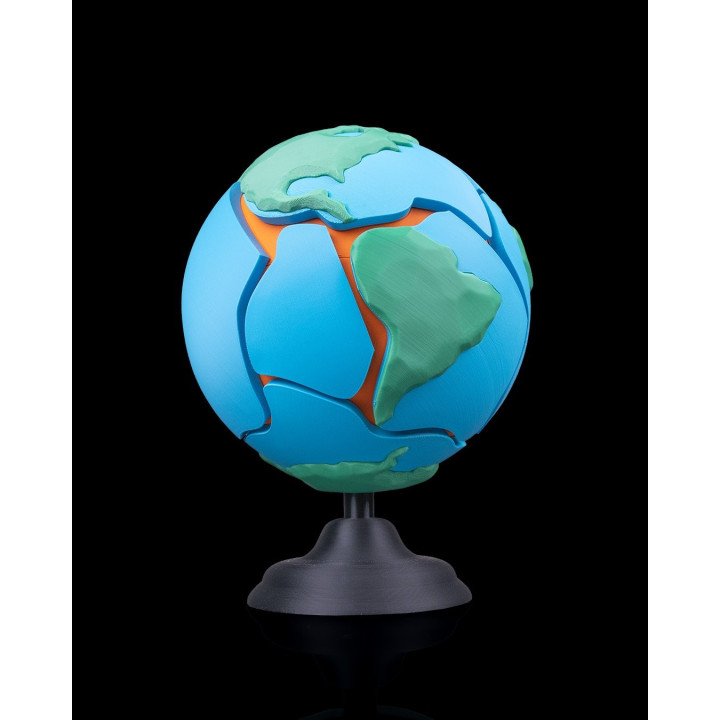 Globe Puzzle Tectonique Magnétique – La Terre À Démontrer
