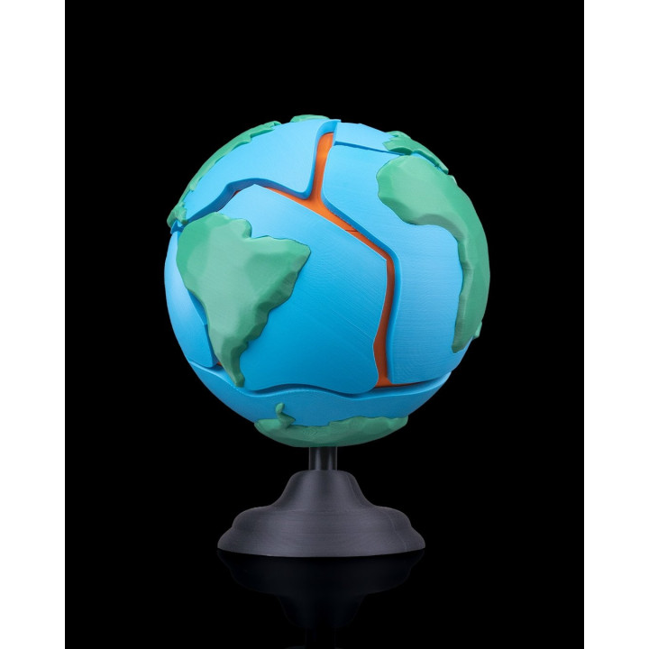 Globe Puzzle Tectonique Magnétique – La Terre À Démontrer