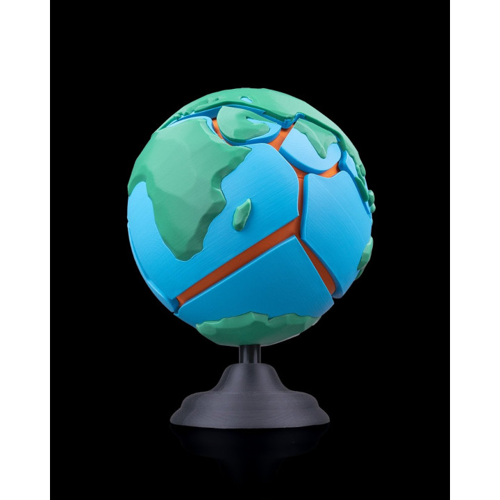 Globe Puzzle Tectonique Magnétique – La Terre À Démontrer