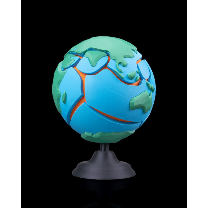 Globe Puzzle Tectonique Magnétique – La Terre À Démontrer