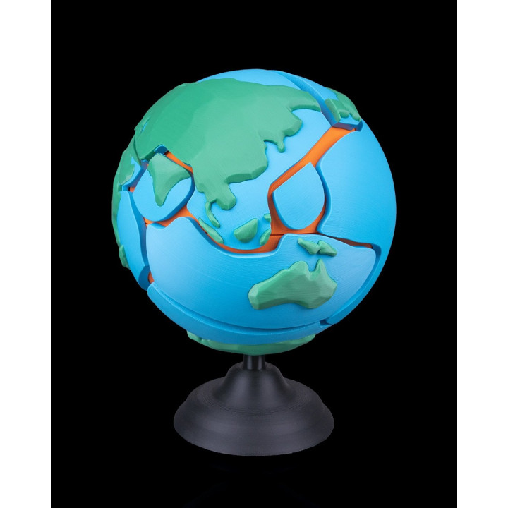 Globe Puzzle Tectonique Magnétique – La Terre À Démontrer