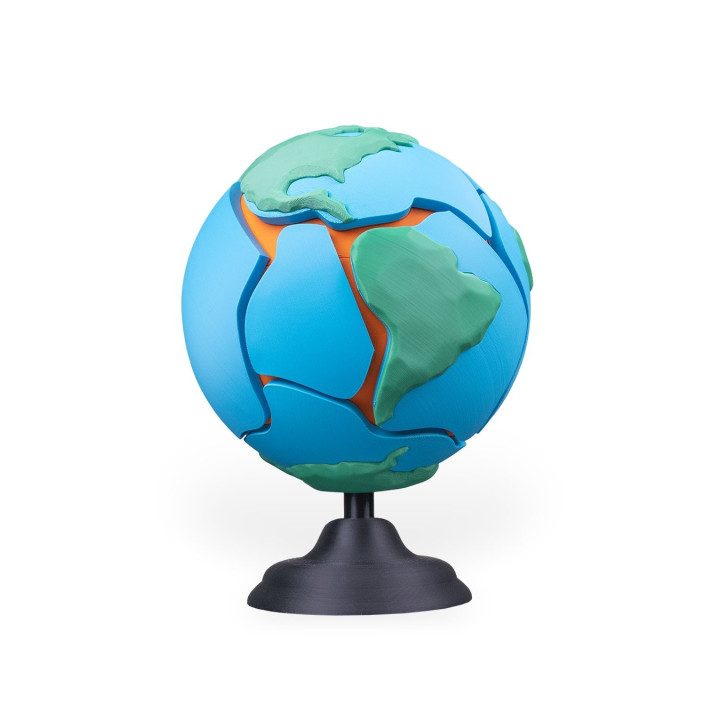 Globe Puzzle Tectonique Magnétique – La Terre À Démontrer