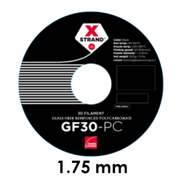 XSTRAND - GF30-PC Polycarbonate Owens Corning - Noir (Black) - 1.75 mm - 1 kg