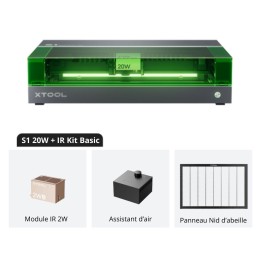 xTool - S1 20W + IR 1064 - Kit Base