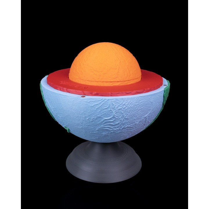 Globe Terrestre À Couches – Voyage Au Centre De La Terre