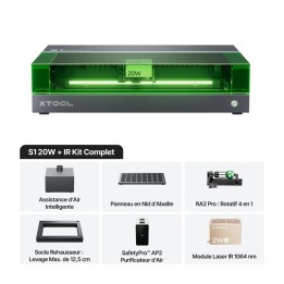 xTool - S1 20W + IR 1064 - Kit Complet