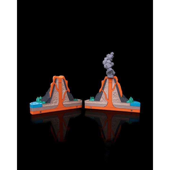 Volcan En Coupe – Maquette Éducative Décorative