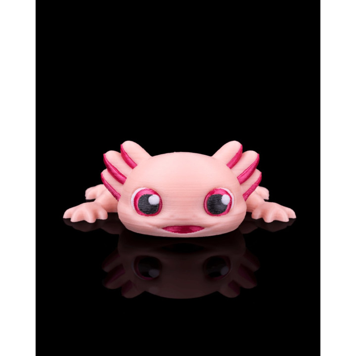 Ashley L'Axolotl Articulé – Porte-Clés Figurine Kawaii