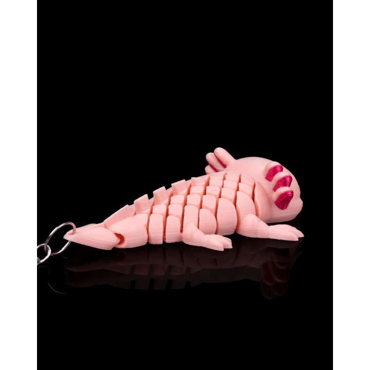 Ashley L'Axolotl Articulé – Porte-Clés Figurine Kawaii