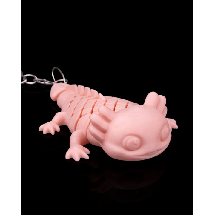 Ashley L'Axolotl Articulé – Porte-Clés Figurine Kawaii