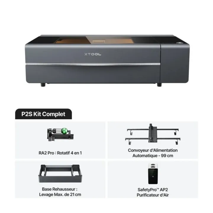 xTool - P2S 55W - Classe IV - Kit Complet