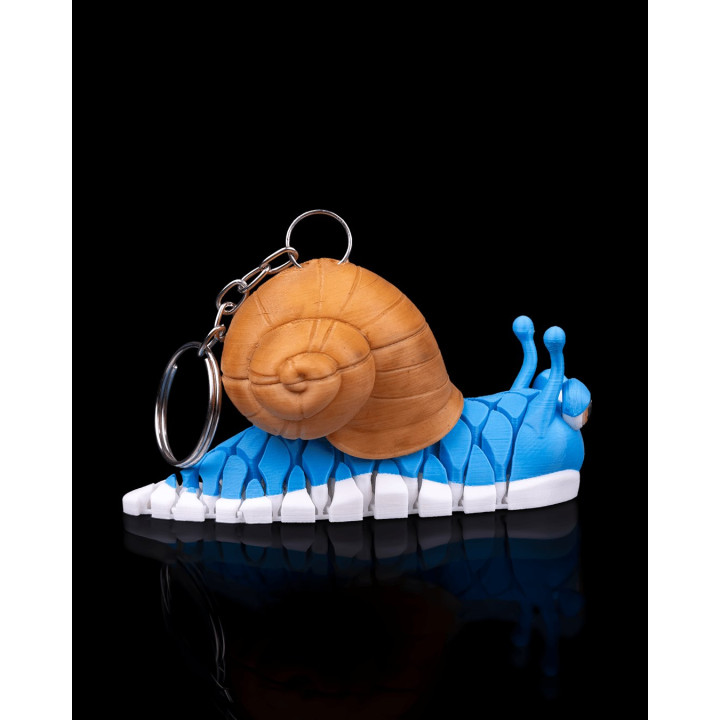Abigail L'Escargot – Porte-Clés Figurine Articulée