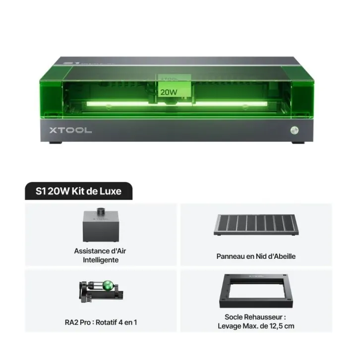 xTool - S1 20W - Kit de Luxe
