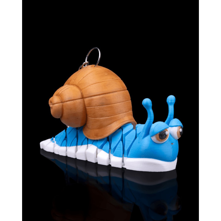 Abigail L'Escargot – Porte-Clés Figurine Articulée